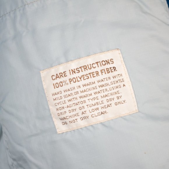 Vintage 80s The North Face Blue Poly Fill Jacket- Brown Label, Made in USA - Picture 12 of 14